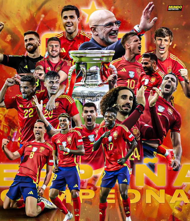 西班牙国家队成功夺冠 西班牙国家队成功夺冠
